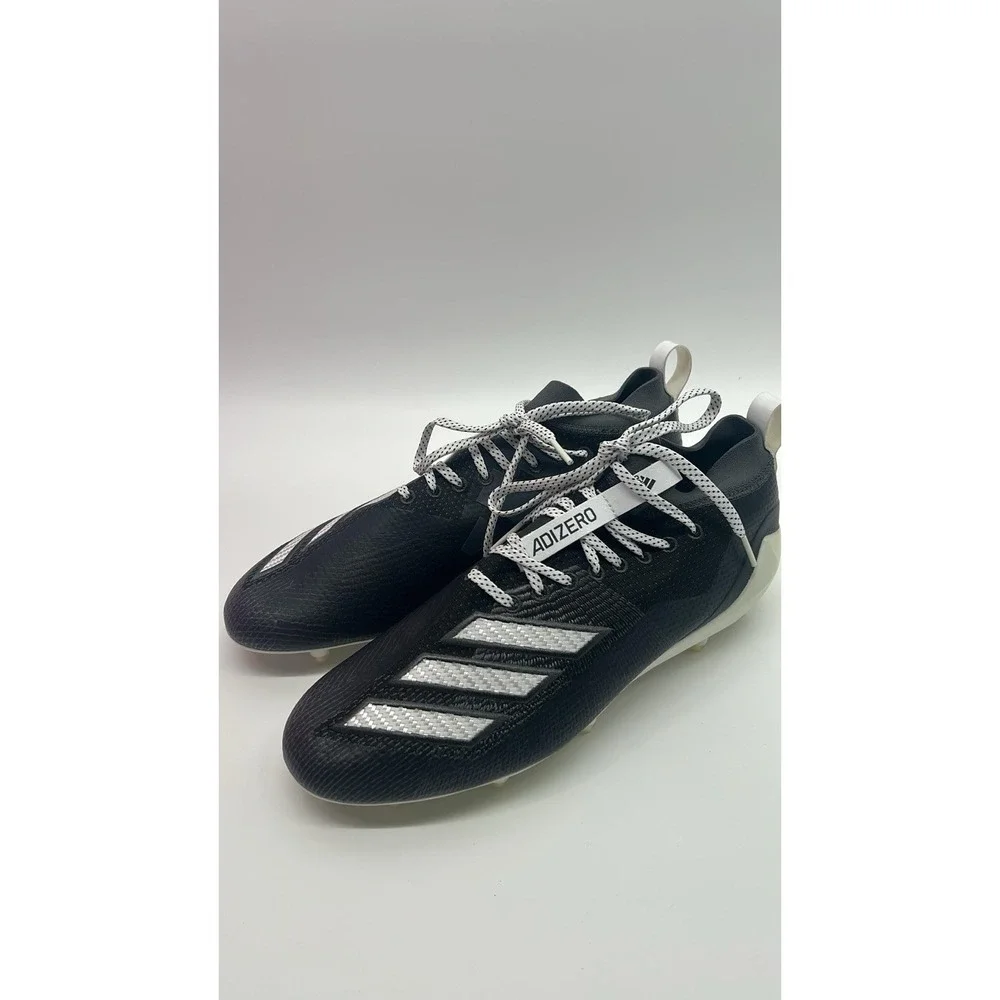 NEW Adidas Adizero 8.0 Football‎ Cleats Black Grey White F36586 Men Size 10.5